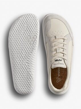 Vivo barefoot Gobi II Women’s Cream Low-Profile Leather Sneaker